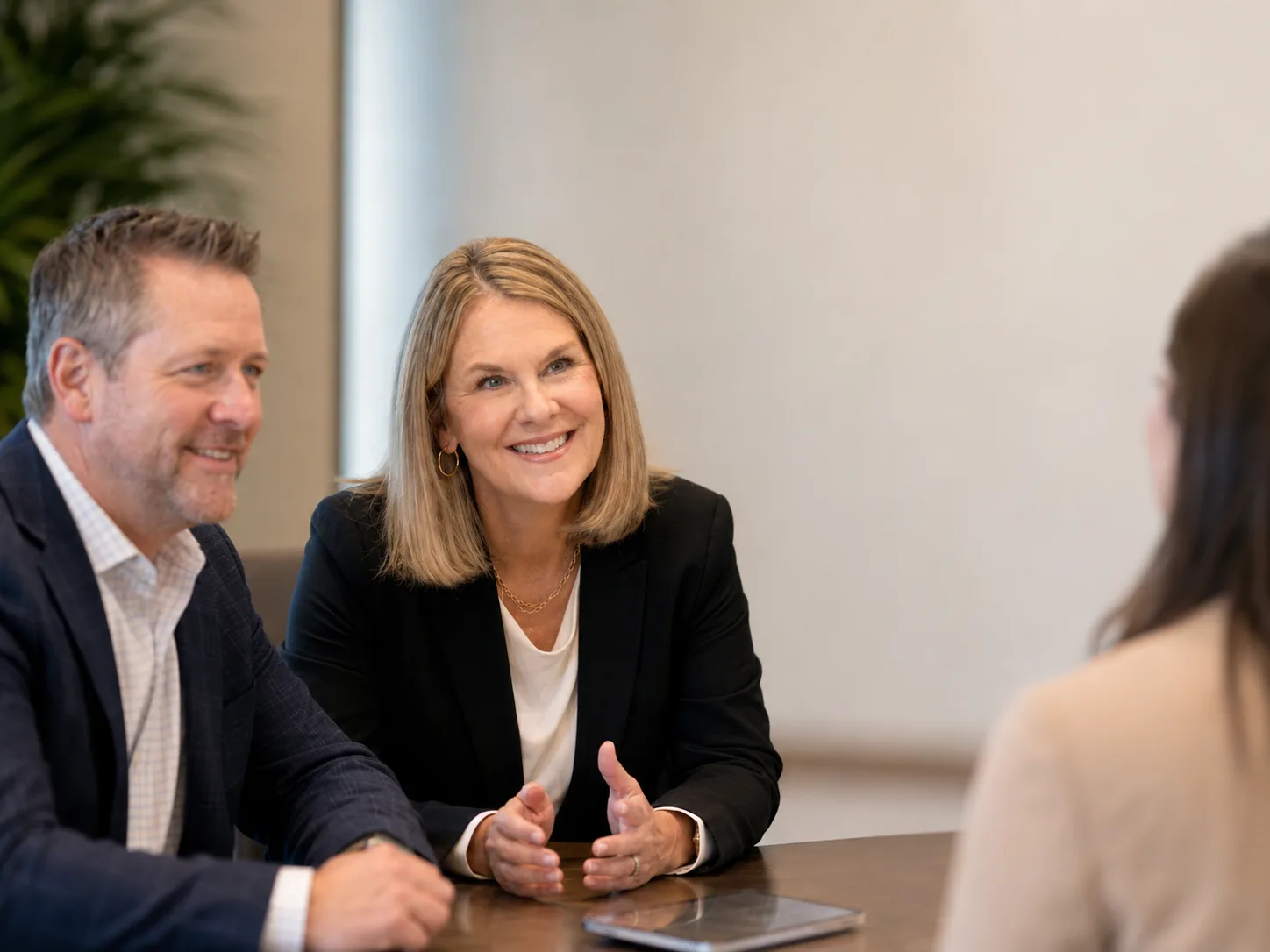 Summit advisors in a working session with a partner team